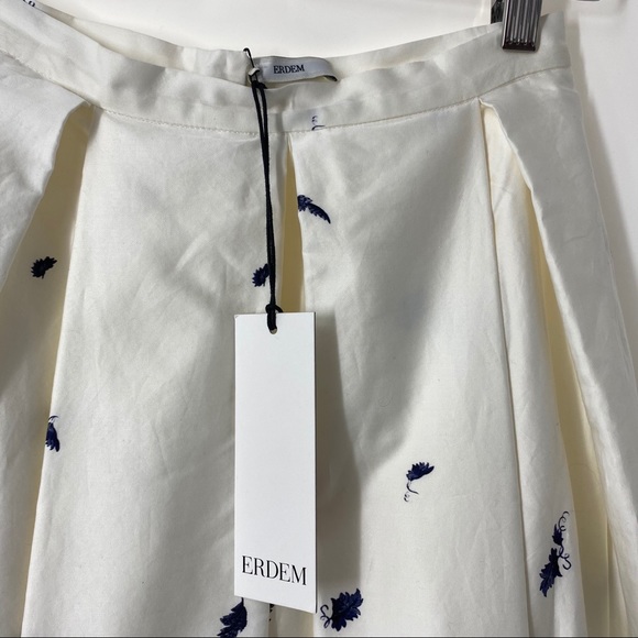 ERDEM Elena Floral Graphic Print Midi Skirt - Picture 7 of 13